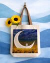 Dreamer on the Moon Canvas Tote