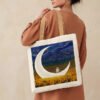 Dreamer on the Moon Canvas Tote