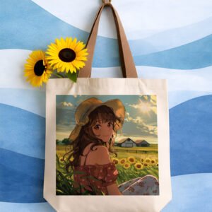 Golden Hour Farm Girl Art Tote