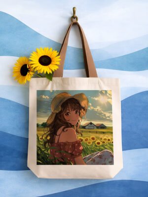 Golden Hour Farm Girl Art Tote
